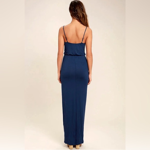Watch the Sunset Navy Blue Maxi Dress size XS - hemmed - Picture 4 of 6